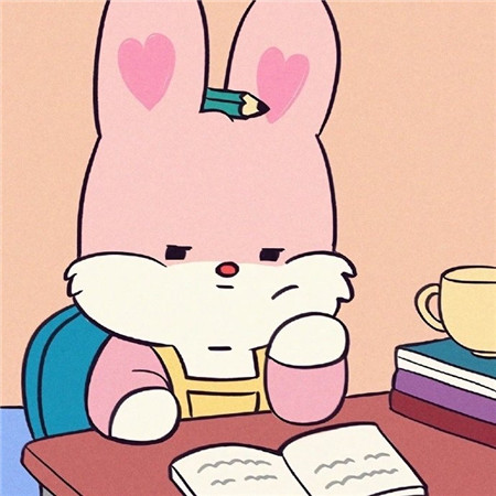 粉色小兔子卡通图片大全可爱